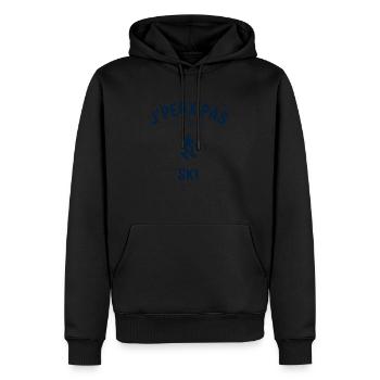 J peux pas j ai Ski - Sweat à capuche Premium bio Homme - noir - Devant - Nico (187cm)