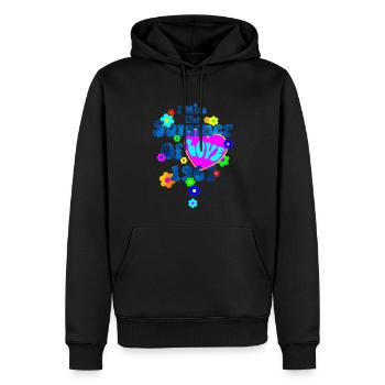 60s 70s Retro Flower Power - Miss Summer 1967 1 - Männer Premium Bio Hoodie - Schwarz - Vorne - Nico (187cm)