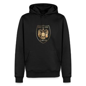 Citation de blague russe pour un pêcheur russe - Sweat à capuche Premium bio Homme - noir - Devant - Nico (187cm)