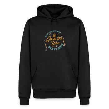 Opa, Der Golf Club Geschenk Golfer Männer Spielt - Männer Premium Bio Hoodie - Schwarz - Vorne - Nico (187cm)