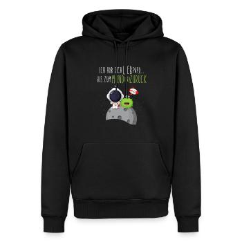 I lift you dear Dad to the moon and back - Men’s Premium Organic Hoodie - black - Front - Nico (187cm)