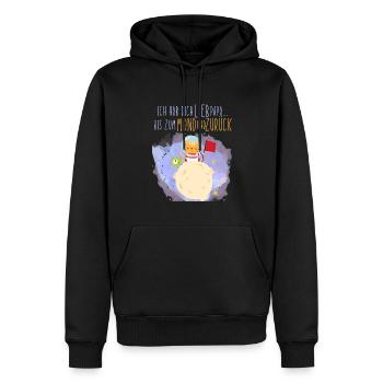 I lift you dear Dad to the moon and back - Men’s Premium Organic Hoodie - black - Front - Nico (187cm)
