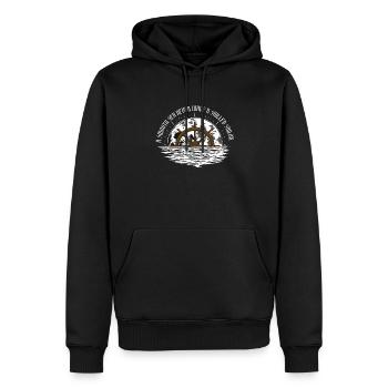 La mer calme n’a pas produit de marin - Sweat à capuche Premium bio Homme - noir - Devant - Nico (187cm)