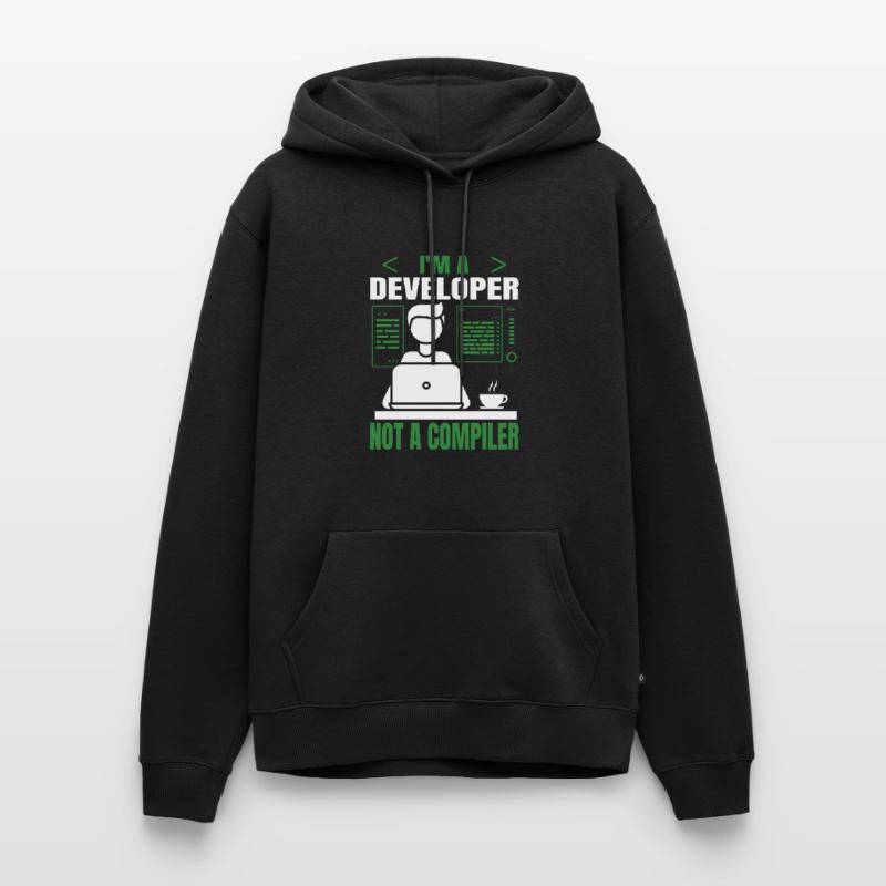 I'm a developer, not a Compiller programmer Men’s Premium Organic Hoodie