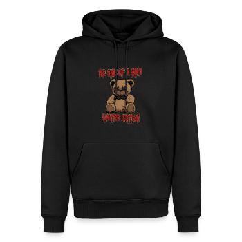 Soyez unique en son genre et unique en son genre Teddy Bear Life - Sweat à capuche Premium bio Homme - noir - Devant - Nico (187cm)