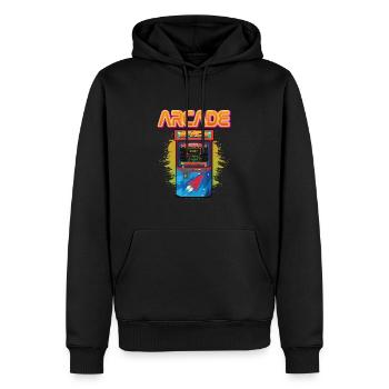 Arcade Machine Spieler Videospiel Spiele Streamer - Männer Premium Bio Hoodie - Schwarz - Vorne - Nico (187cm)