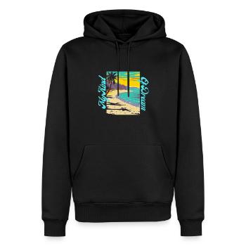 My Kind of Dream - Beach - Men’s Premium Organic Hoodie - black - Front - Nico (187cm)