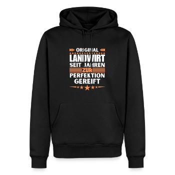 Zur Perfektion gereifter Landwirt - Männer Premium Bio Hoodie - Schwarz - Vorne - Nico (187cm)