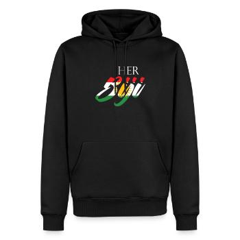 Her biji Kurd - Männer Premium Bio Hoodie - Schwarz - Vorne - Nico (187cm)