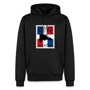 Dominican Republic Flag Dom Rep Flag Travel - Men’s Premium Organic Hoodie - black - Front - Nico (187cm)