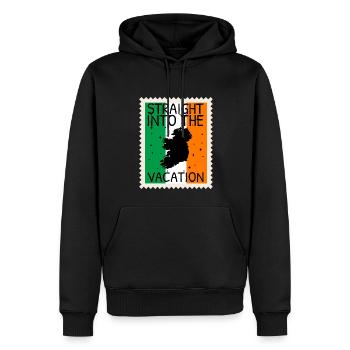 Irland Flagge Vintage Irische Fahne Dublin - Männer Premium Bio Hoodie - Schwarz - Vorne - Nico (187cm)