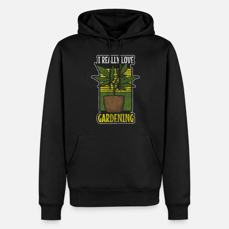 Marijuana Vaping Cbd - Sweat à capuche Premium bio Homme - noir