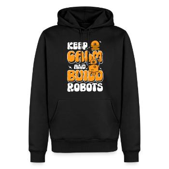 Roboter Elektrik Spielzeug Robotik - Männer Premium Bio Hoodie - Schwarz - Vorne - Nico (187cm)