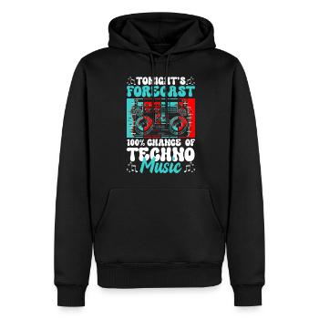 House Rave Musik Musik Energie - Männer Premium Bio Hoodie - Schwarz - Vorne - Nico (187cm)