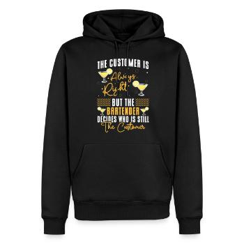 Cocktail Mixer Party Pina Colada - Männer Premium Bio Hoodie - Schwarz - Vorne - Nico (187cm)