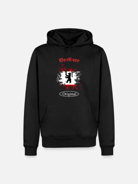 Berliner Original - Männer Premium Bio Hoodie - Schwarz