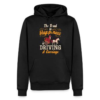 Horse-drawn carriage driver Carriage maker Oldschool - Men’s Premium Organic Hoodie - black - Front - Nico (187cm)