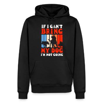 Dog lover, dogs, dog school, animal lover - Men’s Premium Organic Hoodie - black - Front - Nico (187cm)