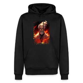 Wise Old Japanese Sensei - Anime Shirt - Männer Premium Bio Hoodie - Schwarz - Vorne - Nico (187cm)