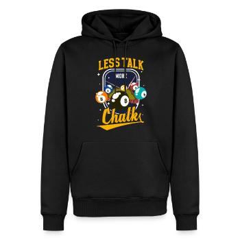 Joueur d’entraînement de billard 8 balles - Sweat à capuche Premium bio Homme - noir - Devant - Nico (187cm)