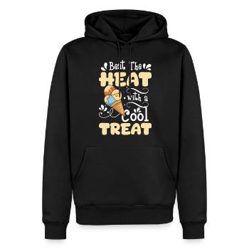Eis Sommer Naschen Eistüte - Männer Premium Bio Hoodie - Schwarz - Vorne - Nico (187cm)