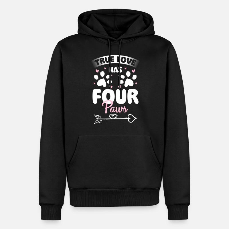 Perser Katzendame Katzenfreund - Männer Premium Bio Hoodie - Schwarz
