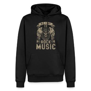 Rock Musik Fan Bandleader Festival - Männer Premium Bio Hoodie - Schwarz - Vorne - Nico (187cm)