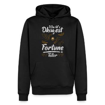Diseuse de bonne aventure Cartes de tarot du futur Narrateur - Sweat à capuche Premium bio Homme - noir - Devant - Nico (187cm)