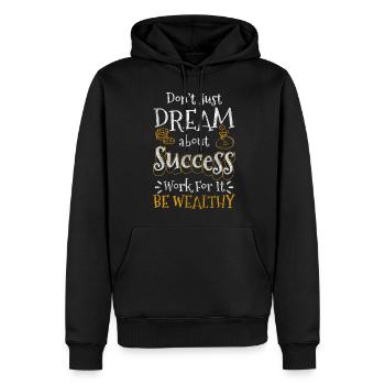Reich Euro Kapitalismus - Männer Premium Bio Hoodie - Schwarz - Vorne - Nico (187cm)