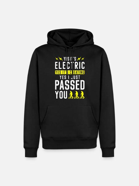 Electric e-scooter - Men’s Premium Organic Hoodie - black
