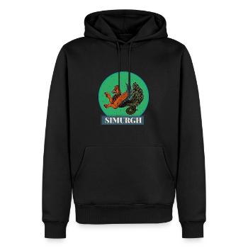 Faravahar Zoroastrismus Simurgh Persien - Männer Premium Bio Hoodie - Schwarz - Vorne - Nico (187cm)