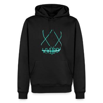 The Purge Maske T-Shirt Leuchtend Halloween - Männer Premium Bio Hoodie - Schwarz - Vorne - Nico (187cm)