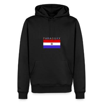 Paraguay Flagge - Männer Premium Bio Hoodie - Schwarz - Vorne - Nico (187cm)