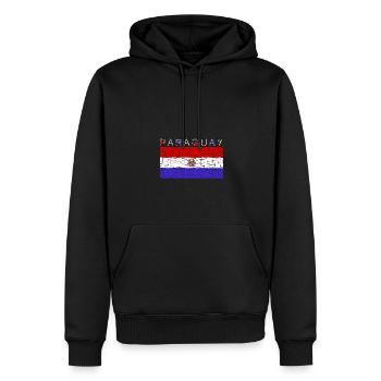 Paraguay Flagge - Männer Premium Bio Hoodie - Schwarz - Vorne - Nico (187cm)