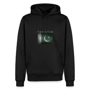 Pakistan Flagge - Männer Premium Bio Hoodie - Schwarz - Vorne - Nico (187cm)