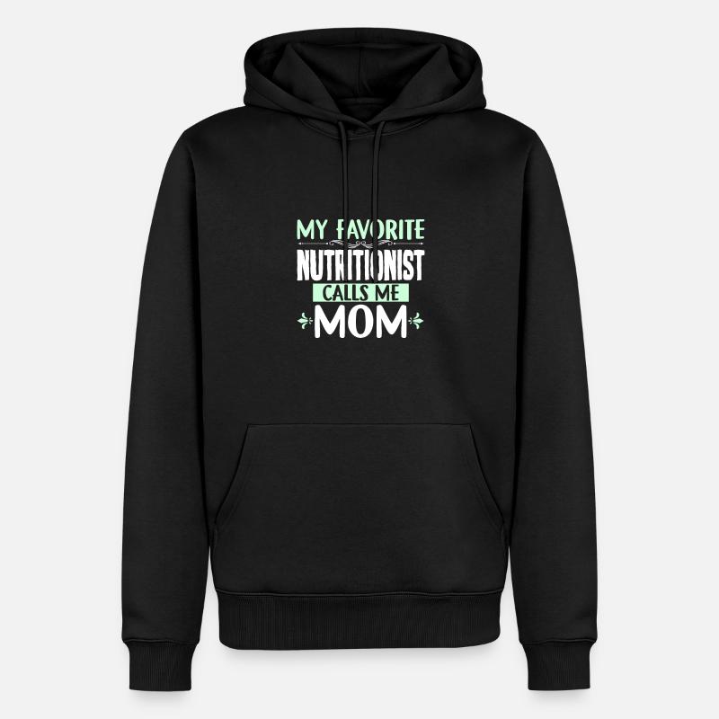 Mère Meilleure nutritionniste - Sweat à capuche Premium bio Homme - noir