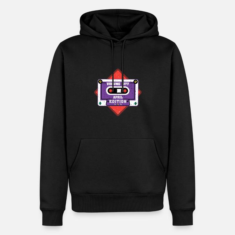 Volume 1977 April Edition - Männer Premium Bio Hoodie - Schwarz