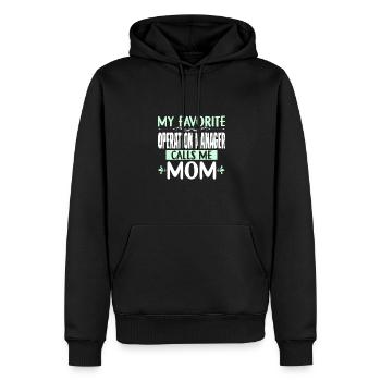 Mother Best Farm Manager - Men’s Premium Organic Hoodie - black - Front - Nico (187cm)