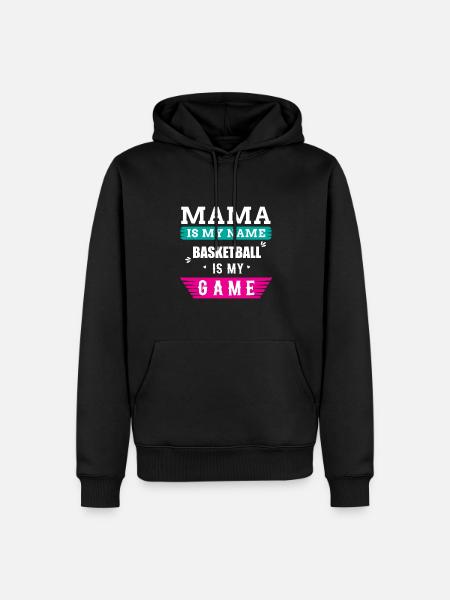 Basketball Mama Saying - Men’s Premium Organic Hoodie - black