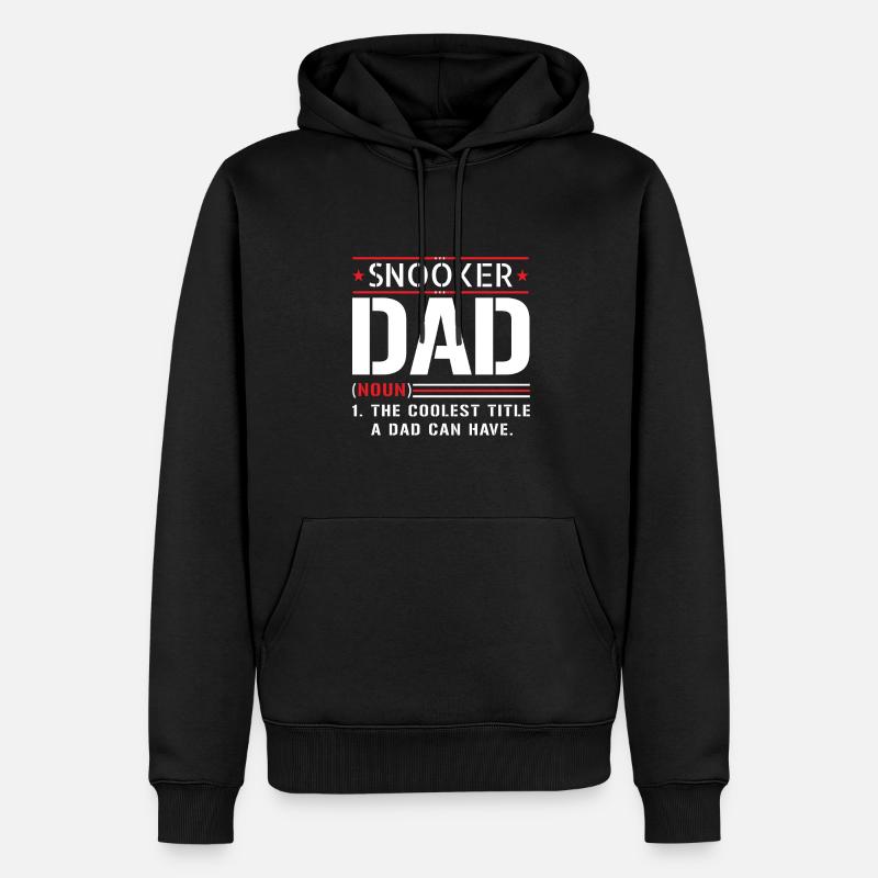 Snooker Papa Père Disant - Sweat à capuche Premium bio Homme - noir