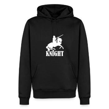 Knight Ritter Mittelalter - Männer Premium Bio Hoodie - Schwarz - Vorne - Nico (187cm)