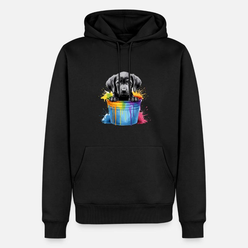 Labrador Hund Hunderasse - Männer Premium Bio Hoodie - Schwarz