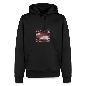 Drapeau de la Lettonie Riga - Sweat à capuche Premium bio Homme - noir - Devant - Nico (187cm)