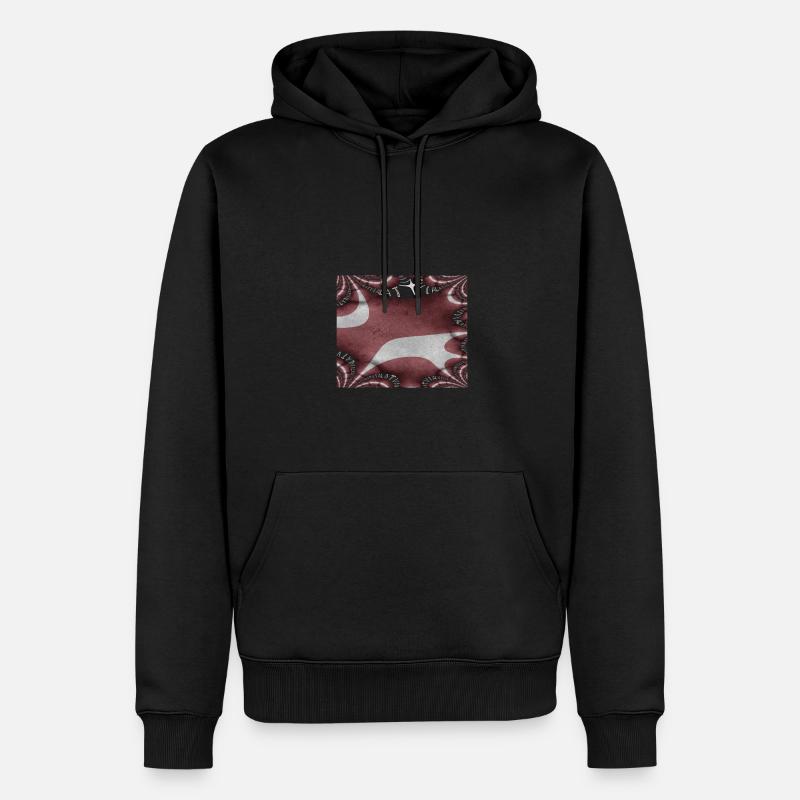 Drapeau de la Lettonie Riga - Sweat à capuche Premium bio Homme - noir