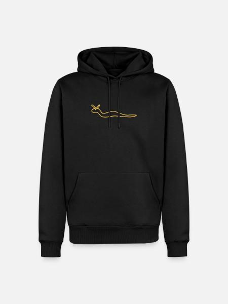 Worm - Men’s Premium Organic Hoodie - black