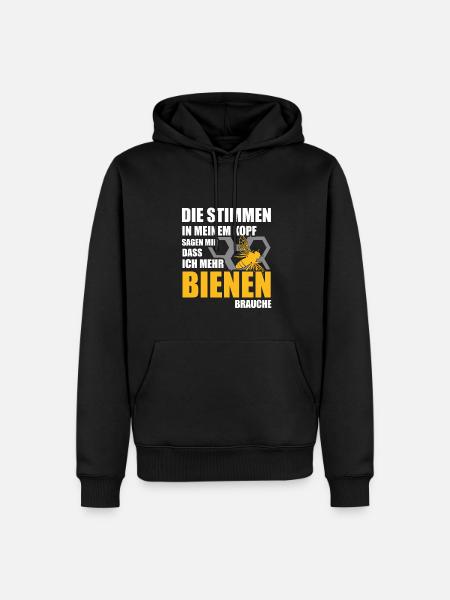 Imker Bienen - Männer Premium Bio Hoodie - Schwarz