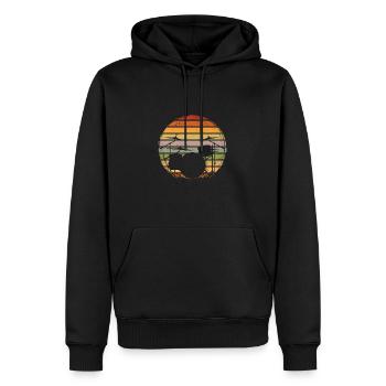 Schlagzeuger Batteur - Sweat à capuche Premium bio Homme - noir - Devant - Nico (187cm)