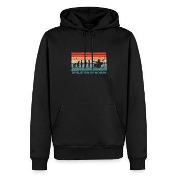 Retro Schlagzeuger Evolution Batteur - Sweat à capuche Premium bio Homme - noir - Devant - Nico (187cm)