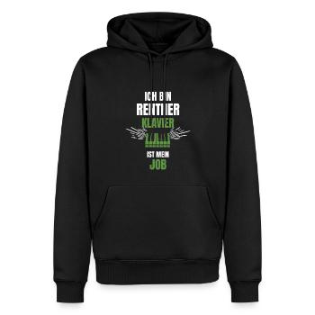 Klavier Komponist Rentner Ruhestand - Männer Premium Bio Hoodie - Schwarz - Vorne - Nico (187cm)