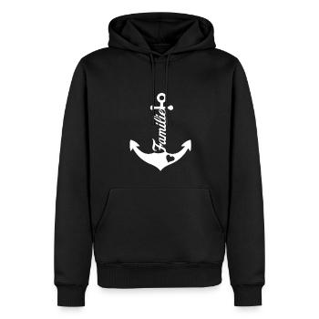 Anker Maritime Meer Segeln - Männer Premium Bio Hoodie - Schwarz - Vorne - Nico (187cm)